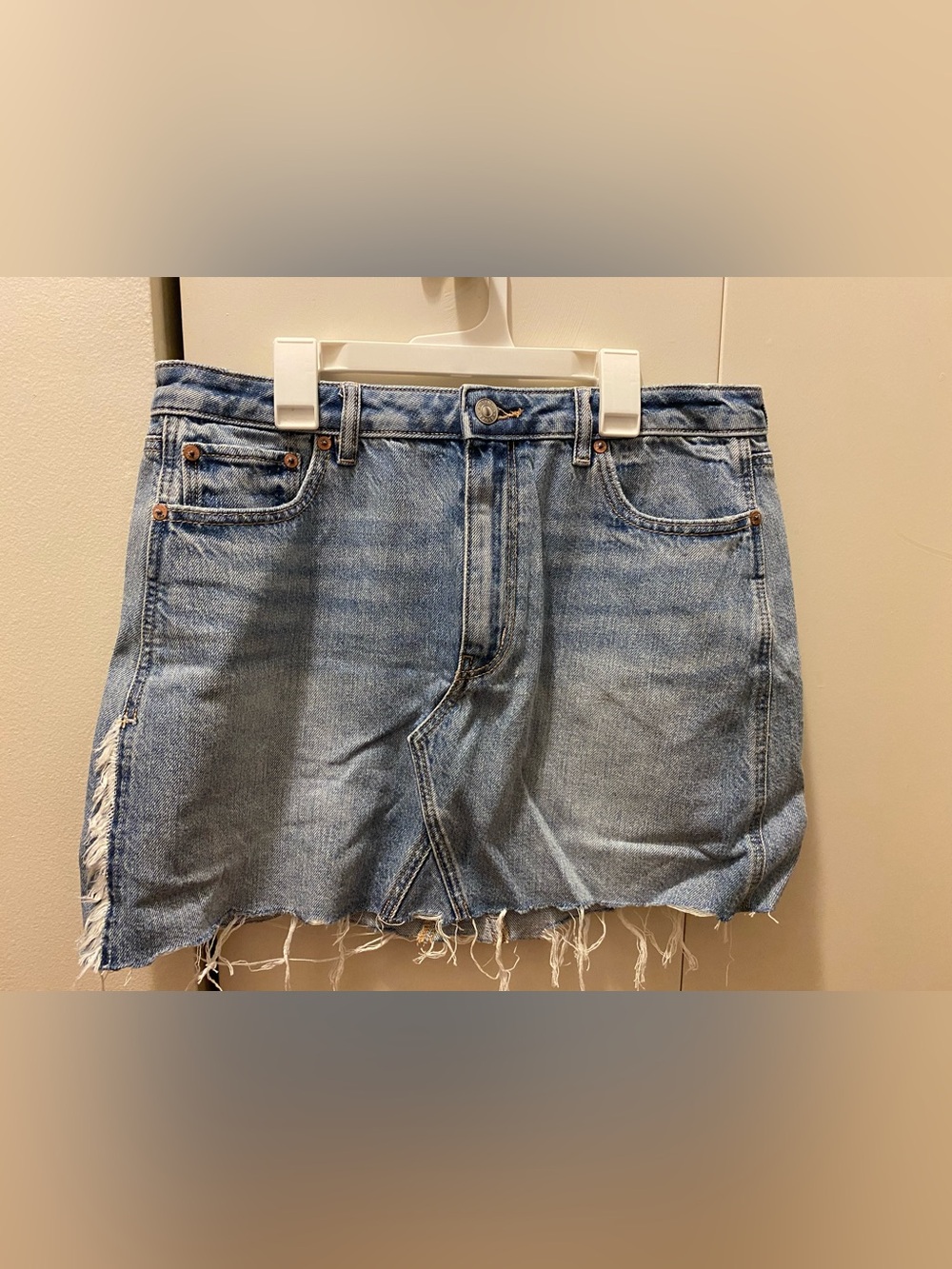 American Eagle Outfitters Light Blue Denim Jean Skirt